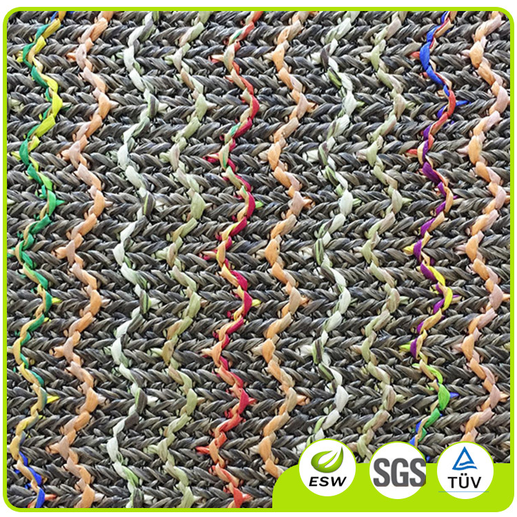 彩色条纹PP面料台湾PP草PP草编料 polypropylene+nylon