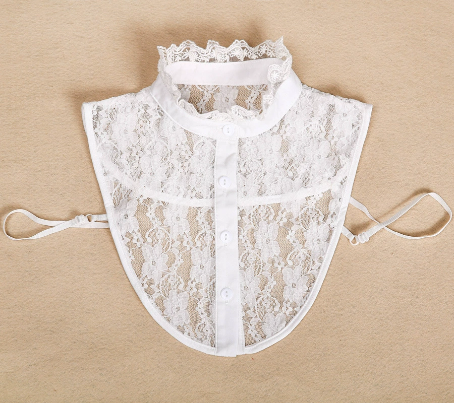 Южная Корея Милая рубашка Поддельный Воротник Кружева Универсальный Поддельный Воротник Мода Кружева рубашка половина воротник оптом