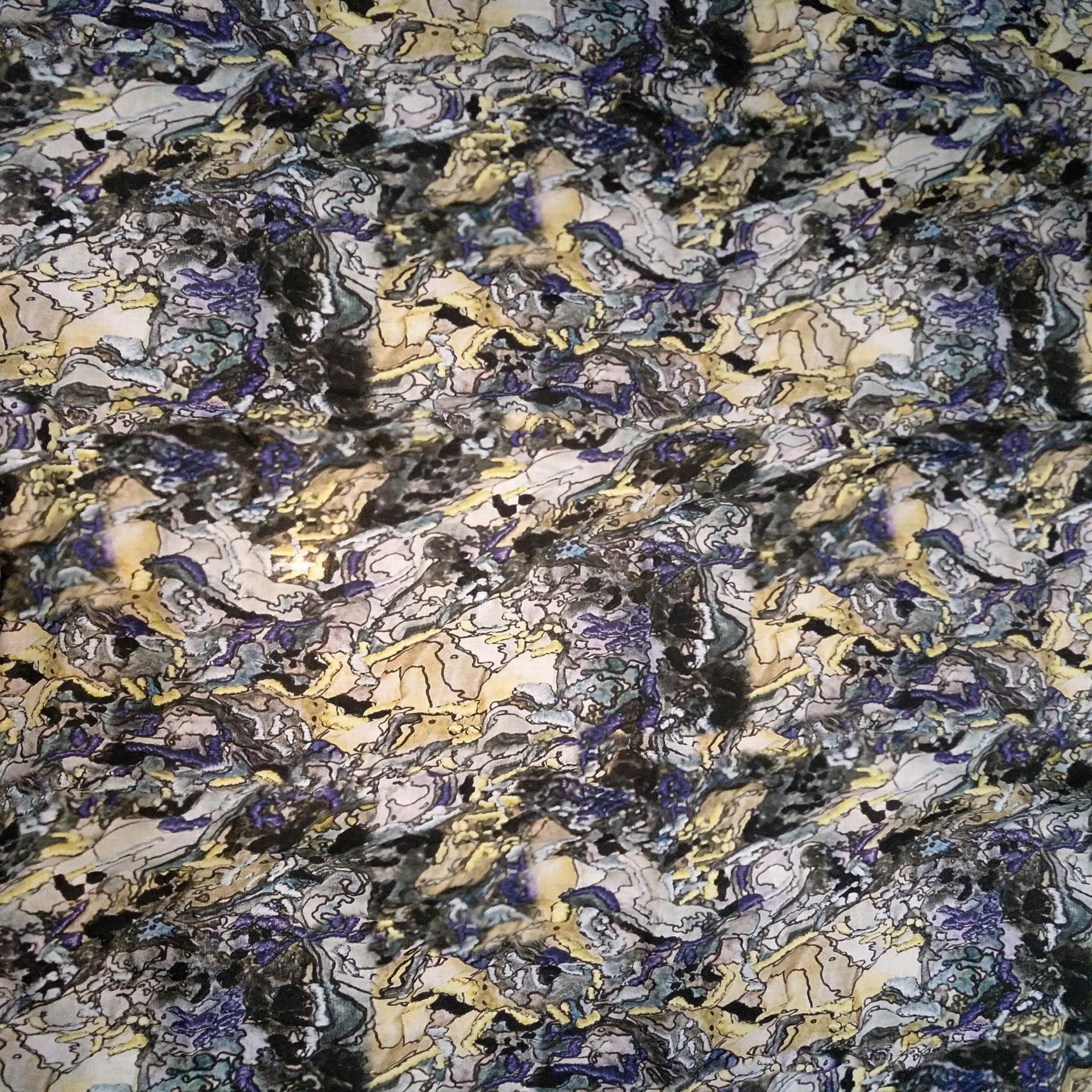 数码印花加工厂家棉布小碎花 苎麻印花 活性数码直喷KH3213-0