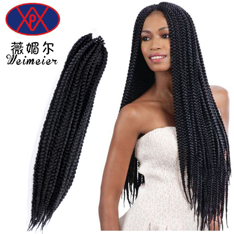 24″ Senegal Box Braid Hair 三股辫 欧美假发 120克 20根/包