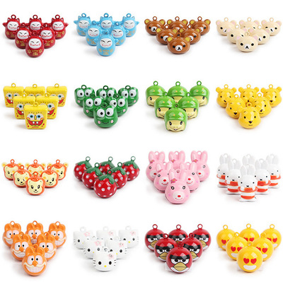 Z卡通宠物铜铃铛 花色多样 猫猫小型犬铃铛挂件配件 古铜铃铛大号