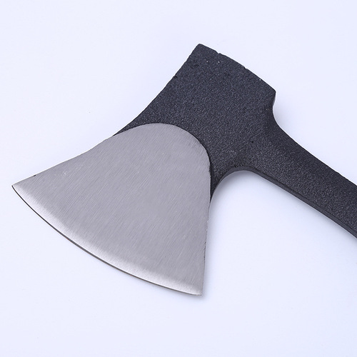 One-piece camping ax, plastic-coated non-shaking hand ax, outdoor self-rescue camping hand ax, ax