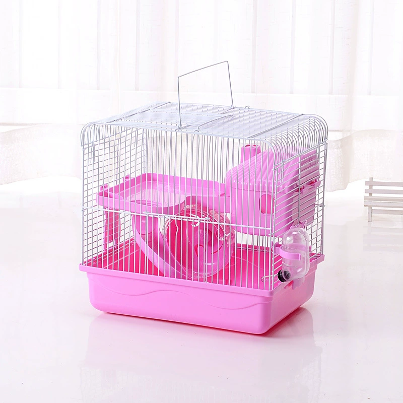 Оптовая Продажа с фабрики бурский хомяк клетка двойная роскошная вилла портативная клетка физический магазин оптом