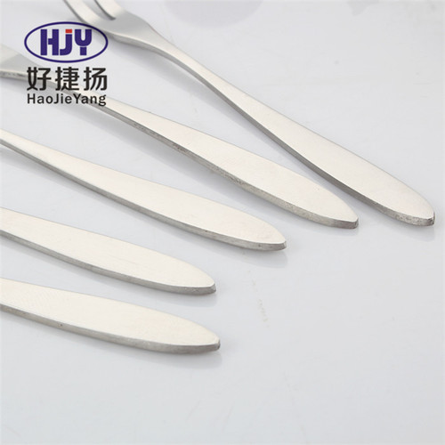 Stainless steel fruit fork Western dessert spoon two-tine fork cake fork new Korean fruit pick tableware laser
