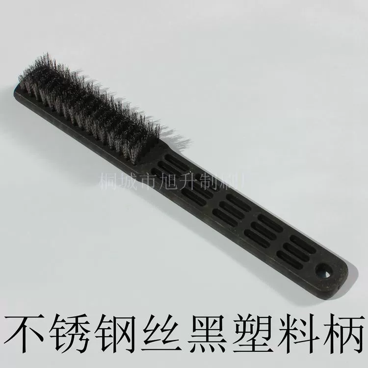 Щетка для инструментов 6 рядов проволоки из нержавеющей стали черная пластиковая ручка Wen Play очистка металлической ржавчины отделка поверхности проволочной щеткой