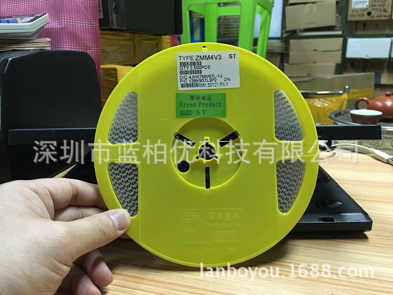 全系列精密贴片稳压二极管 ZMM4V3 4.3V 2% 封装LL-34圆柱玻璃管