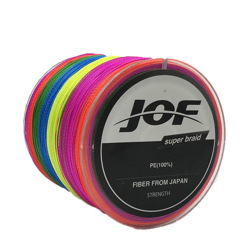 Xinli Fishing Gear Colorful4-braid PEStrong Horse Fishing Line500 Meters Anti-biting Line Fishing Line