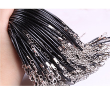 F411黑色蜡线皮绳项链绳时尚潮流 首饰品配件