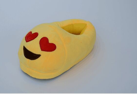 New QQ emoji cotton slippers, smiley fac...
