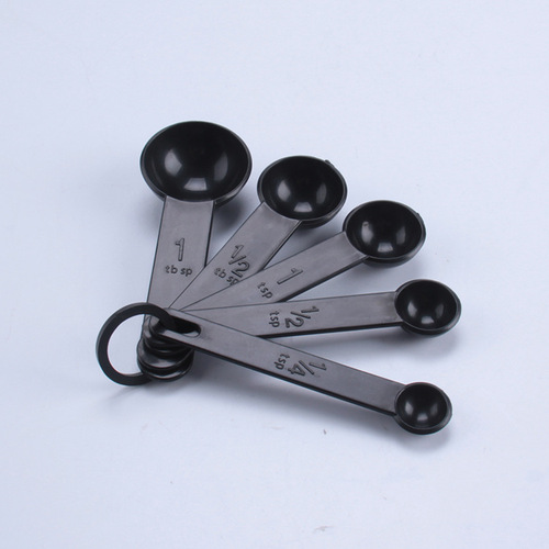 Cross-border supply 10PC black set plastic measuring spoon milk powder spoon wholesale Aimanwu baking tools