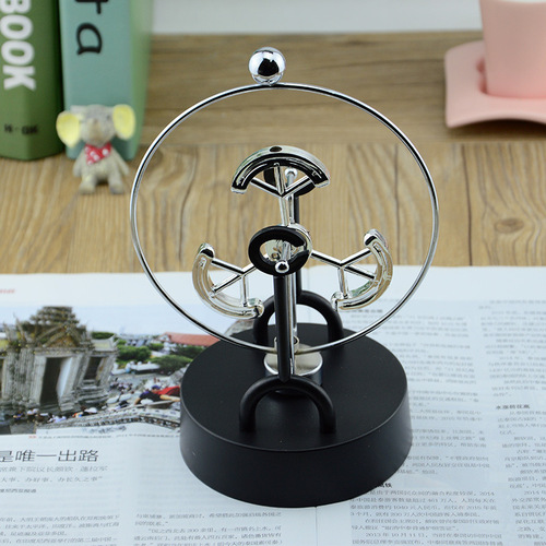 C Series Metal Circular Perpetual Motion Instrument Creative Magnetic Rocker Chaos Pendulum Room Decoration Ornaments