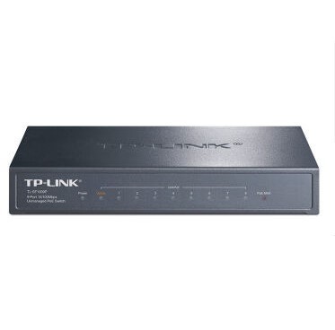 TP-LINK SF1009P 9口百兆8口POE非网管PoE交换机