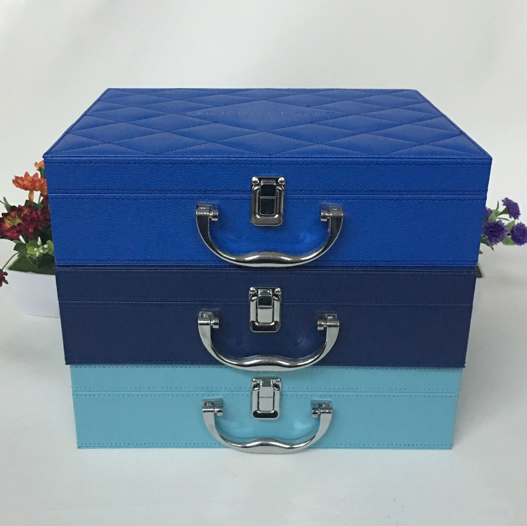 新款物业交付房产箱子 地产公司定做交房箱定制 厂家交房皮盒批发