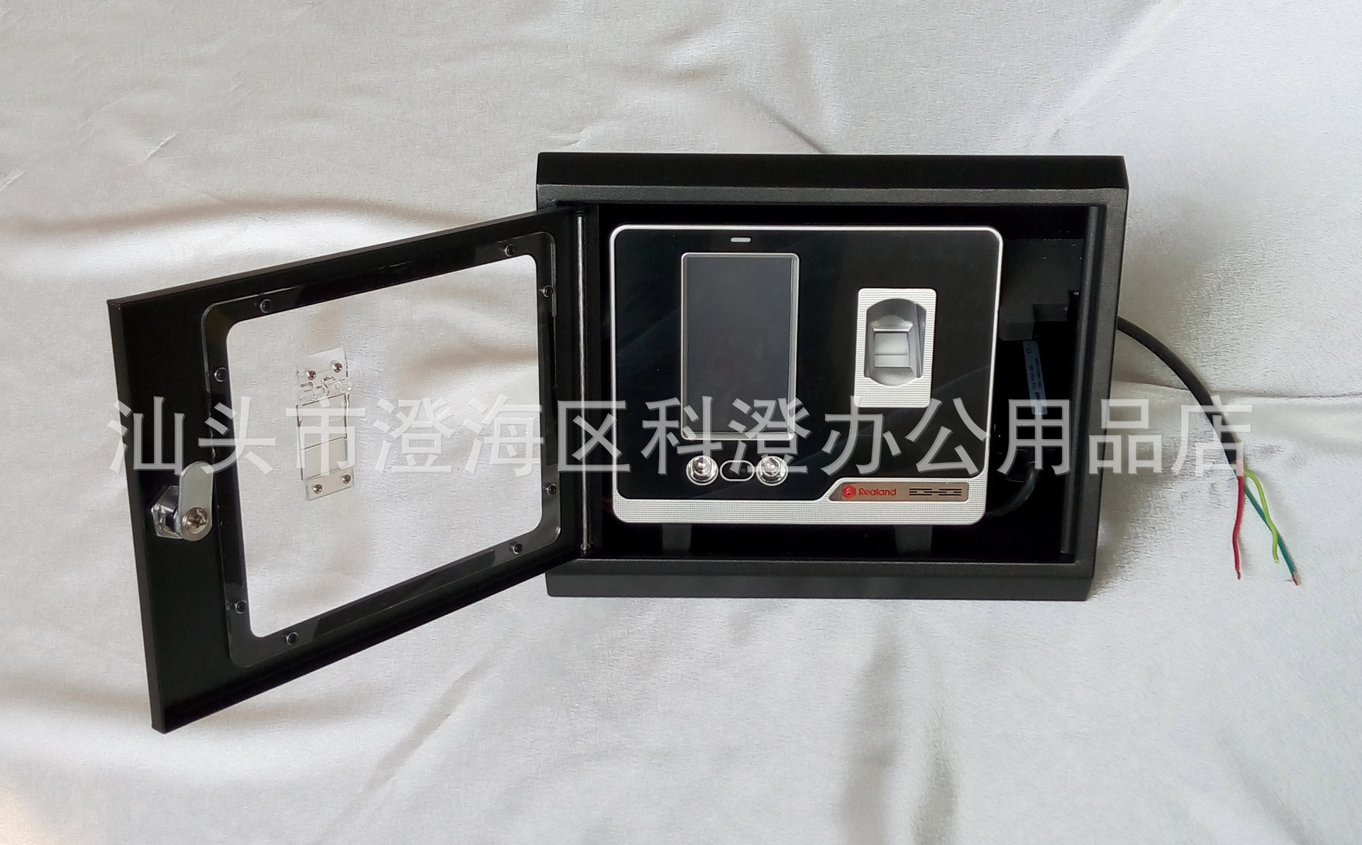 人脸识别考勤机 斜面温控保护盒  适用于真地F500 501