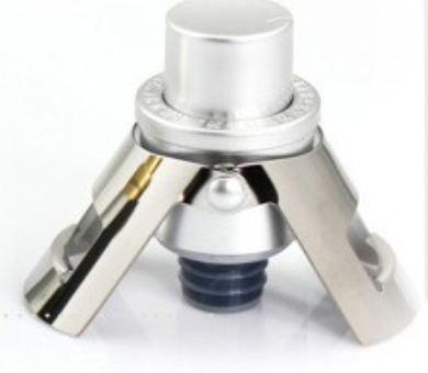 En stock directo de fábrica de acero inoxidable champán tapón de vino tapón de vacío preservación binaural champán tapón