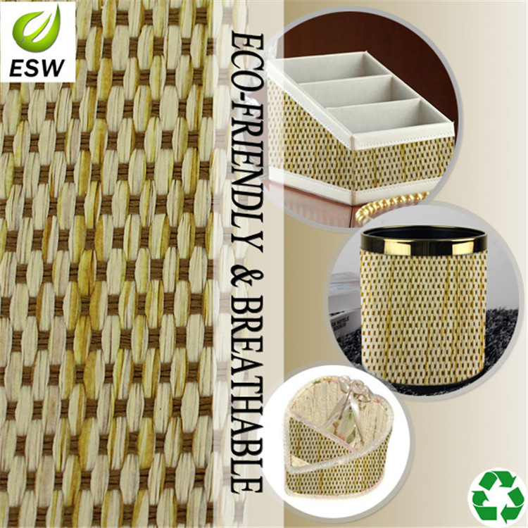 厂家生产YQ-Z-8061时尚纸编草特殊环保布料