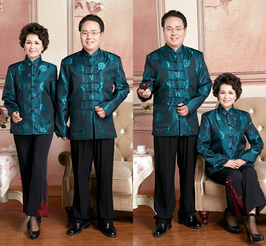Chinese style Middle and old age Men's coat Spring and autumn payment lovers Tang costume Middle and old age Chinese style the elderly Hanfu dad