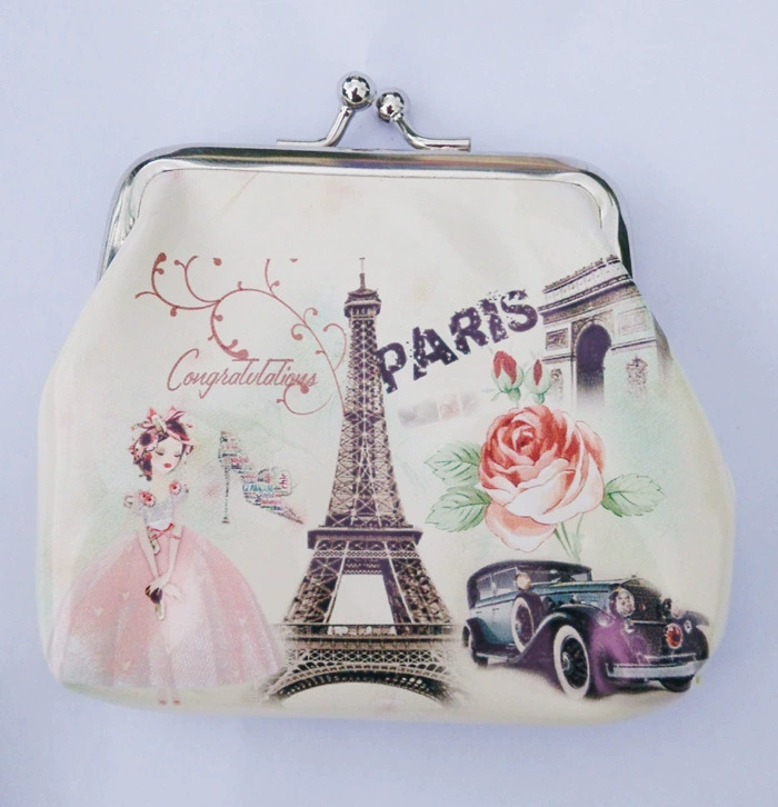 High quality bag, polyurethane trend wallet, coins, 3 inch
