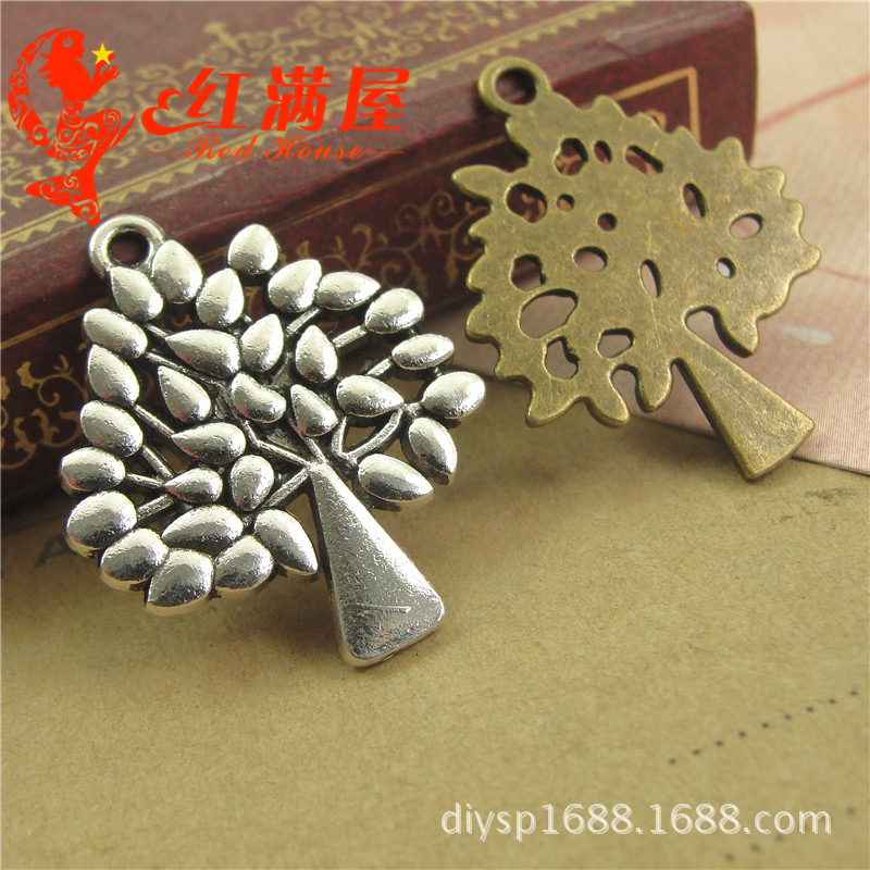 A1431 厂家 2.4克 复古小树 手工制作饰品 DIY饰品批发 50个/包