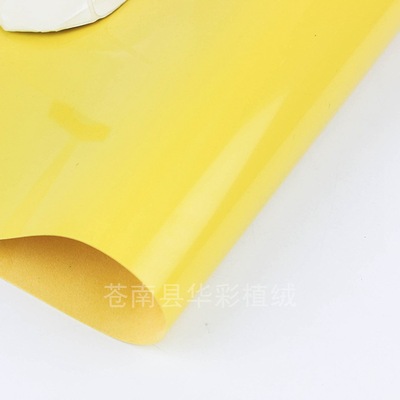 Manufactor supply gules ps Flocking Sheet Golden yellow pvc Blister rolls pet Flocking sheet