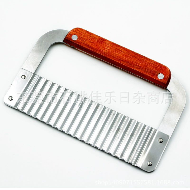 Картофельный резак из нержавеющей стали гофрированный нож Картофель фри для резки гофрированного резак для лапши