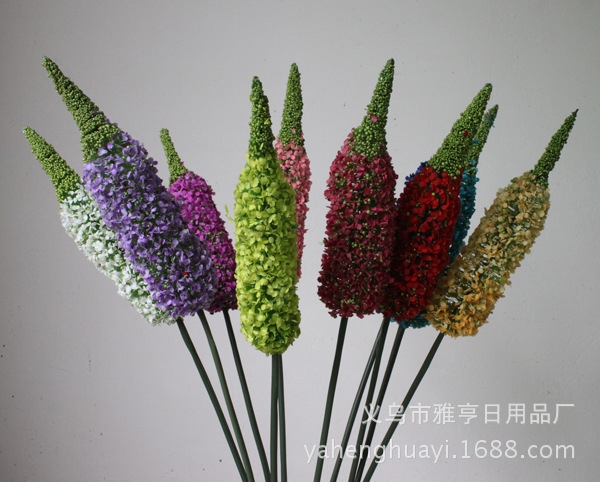 小號鳳梨 絹佈獨尾草 插花配材 仿真花