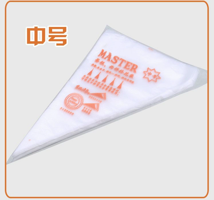 Disposable Decorative Piping Bag (Quqi) Timber/Medium/Large, PE, Triangle 100 pcs