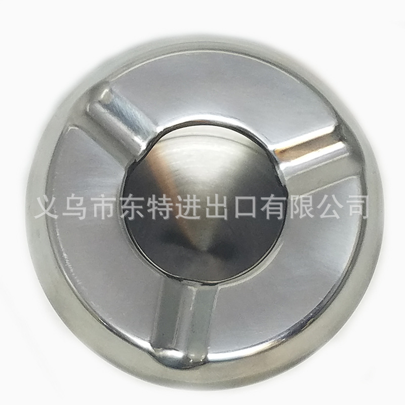 不锈钢加厚烟灰缸大容量带盖烟灰杯酒店ktv金属烟灰缸详情图4