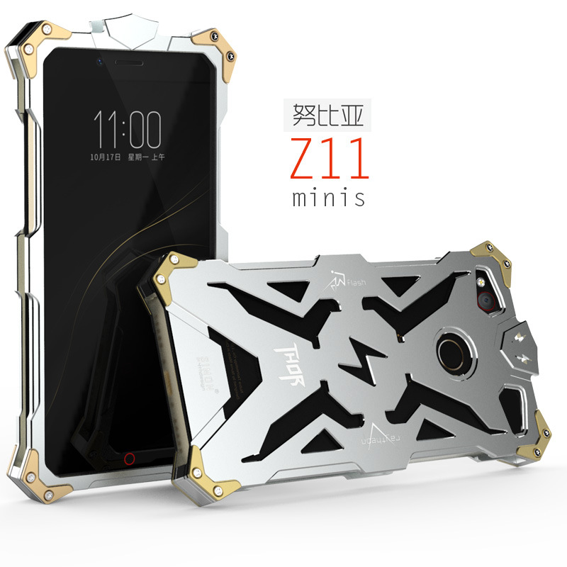 SIMON THOR Aviation Aluminum Alloy Shockproof Armor Metal Case Cover for ZTE nubia Z11 mini S