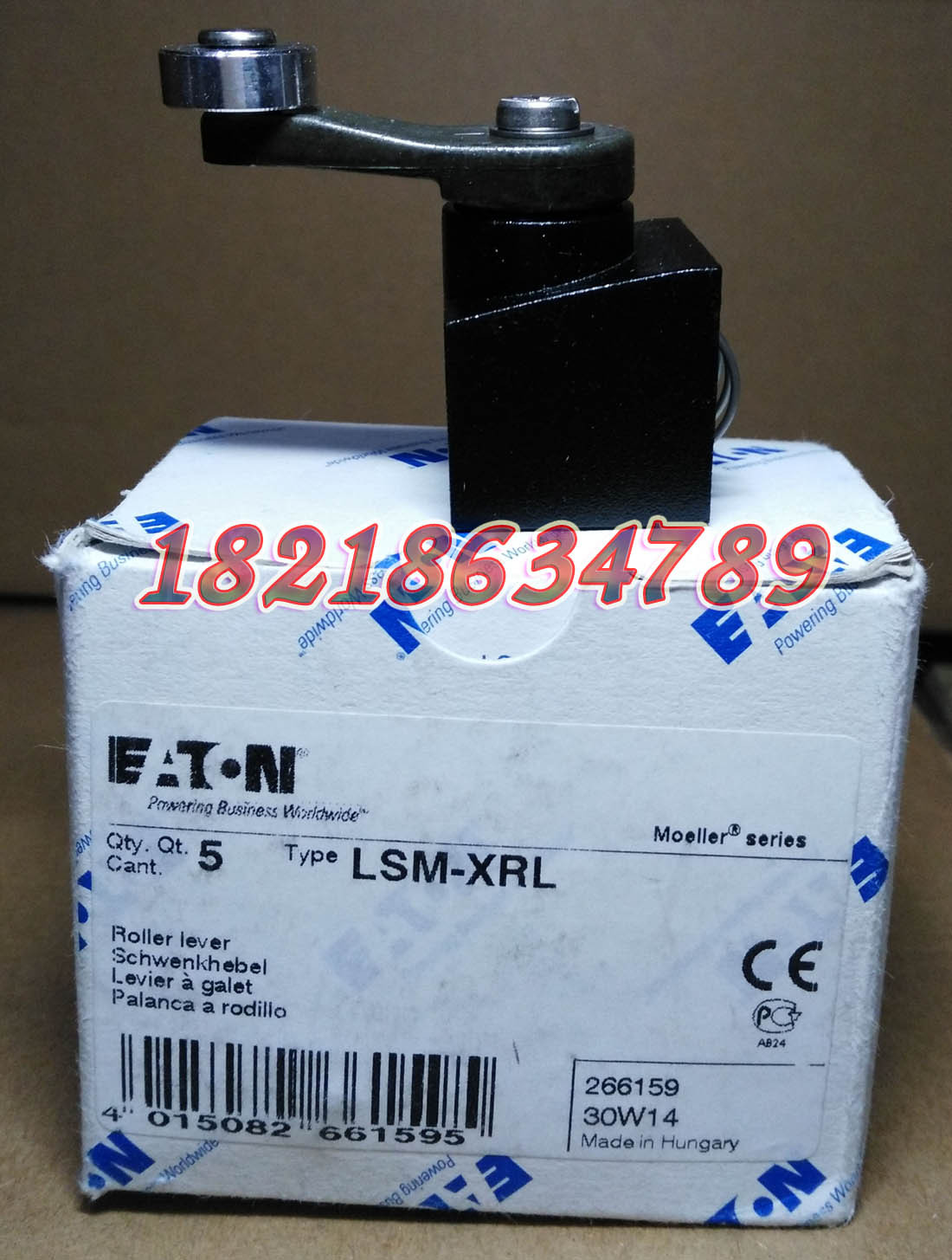 EATON限位开关金属封装操动头LSM-XRL正品现货