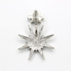 Fashionable accessory, earrings, European style, wholesale, with snowflakes