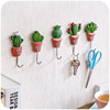 Factory direct -selling plant potted stainless steel hook double -sided without dry glue cartoon without marks to avoid nail door sticky hook