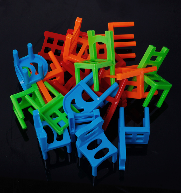 Parent-child Party Puzzle Board Game Children's Stacking Chair Toy display picture 2