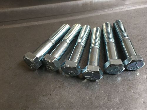 High-strength 8.8 grade, Euro standard 5, galvanized UNC bolts, SAE/British metric hex head, 5/16-18 series