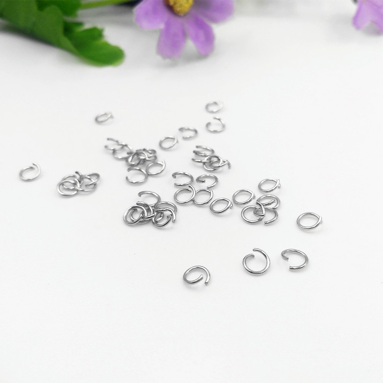 不锈钢项链连接圈 开口圈1.0线1.2线