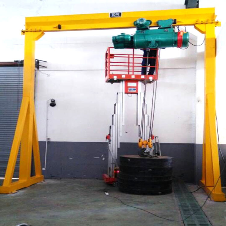 厂家 5吨简易起重龙门     5吨电动龙门架轻型移动龙门架