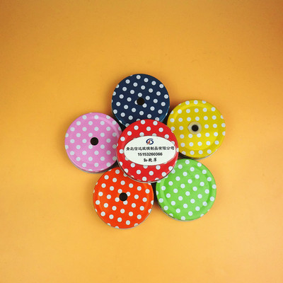 厂家低价销售加厚铁皮白色圆点马口铁盖70卷边盖带孔盖可加工定做