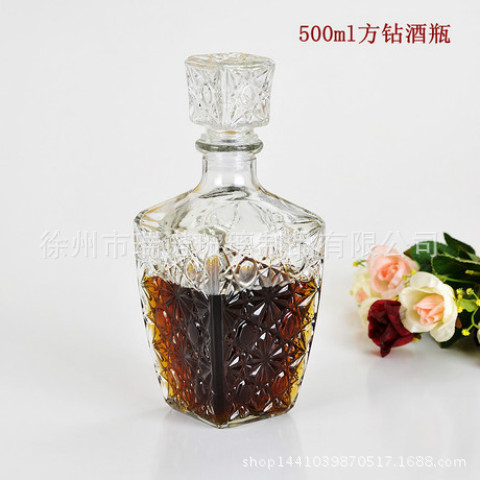 厂家直销高档葡萄酒瓶 红酒瓶空瓶子 装饰玻璃洋酒瓶白酒瓶空酒瓶