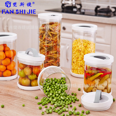 Pyrex Plastic cover Canister Whole grains Storage Bottles Kitchen Storage Bottle scale