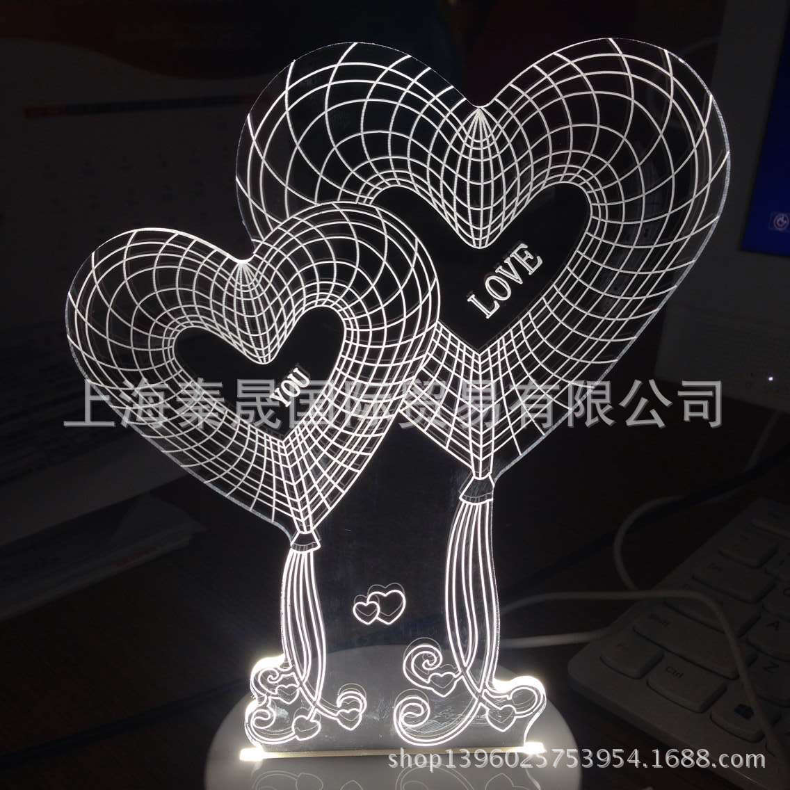 外贸新品 三维立体新款护眼创意3D小夜灯 视觉立体亚克力台灯