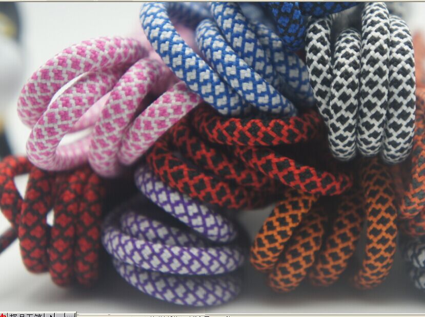 交叉反光圆形点点 32D登山高精运动休闲百搭鞋带