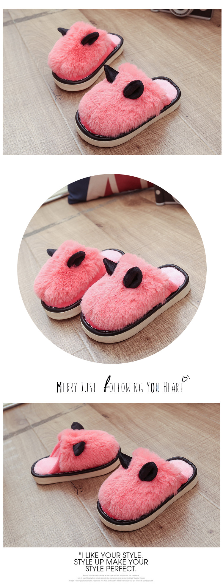 Pantoufles enfants en suède pour hiver - semelle caoutchouc - Ref 1014158 Image 9