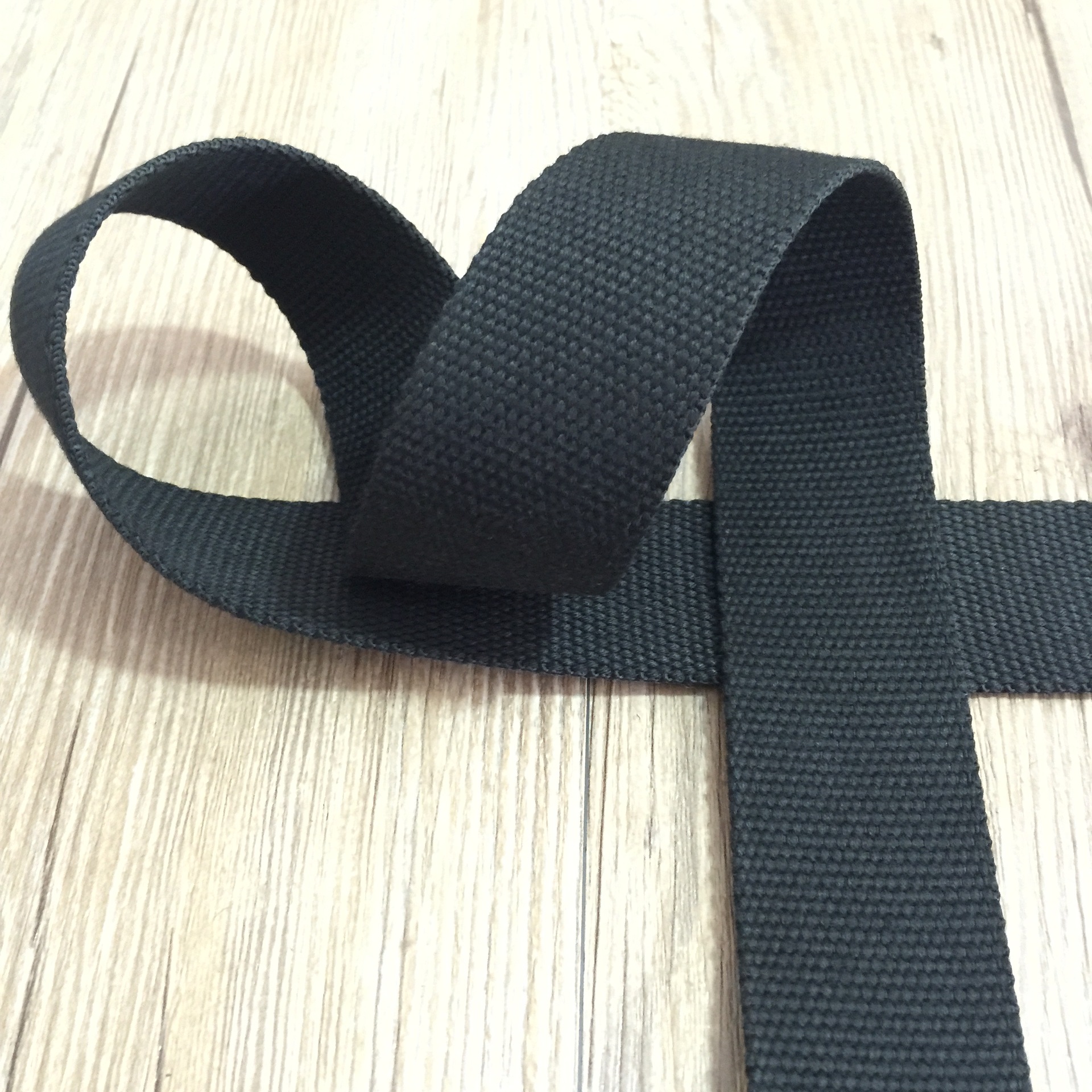 Puro algodón de poliéster completo con cuentas engrosada bolsa de lona de color sólido liso bolsas de cinta de color negro fábrica al por mayor en stock