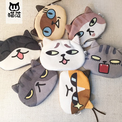 Cute Cat Face Design Creative Cartoon Zero Wallet Print Plush Cute Face Zero Wallet Wholesale One Piece Dropshipping