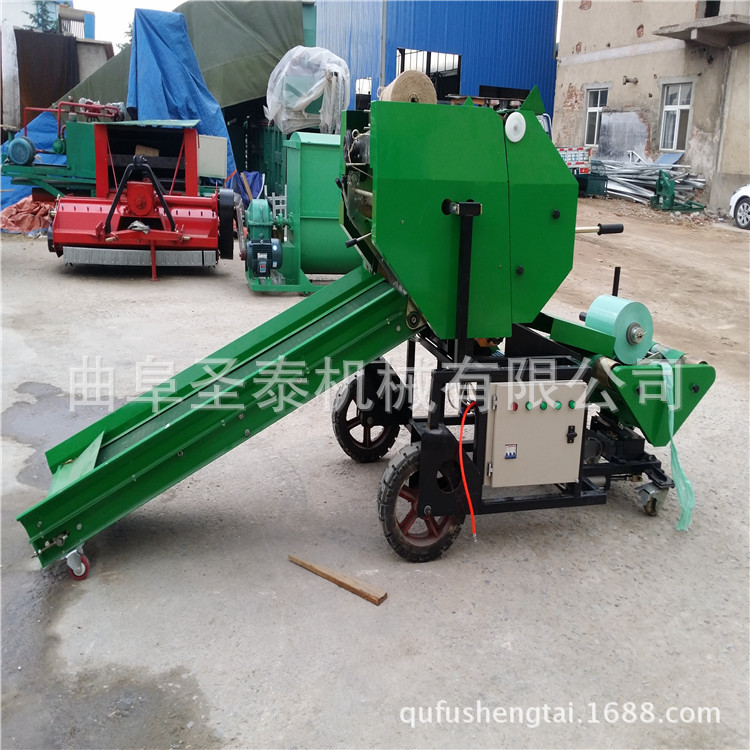 圣泰ST5552A玉米秸秆青贮打捆生产厂家   青贮圆捆机 青储打捆机