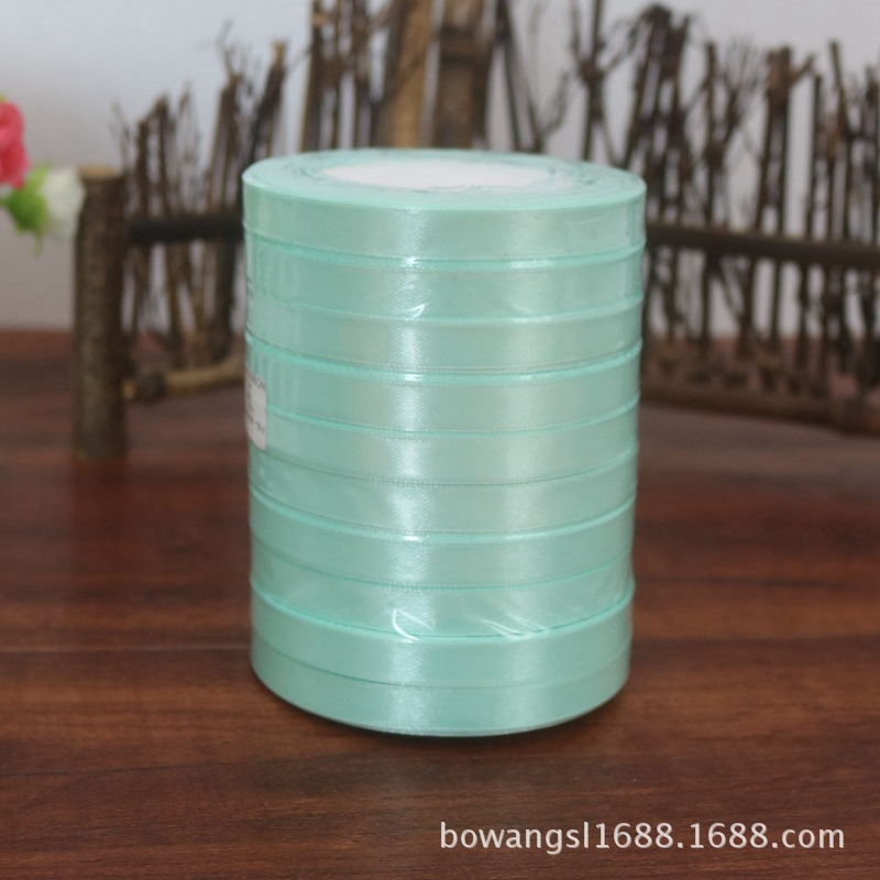 Yiwu venta al por mayor 1cm cinta regalo flor embalaje pastel hornear decoración cinta DIY casual multicolor