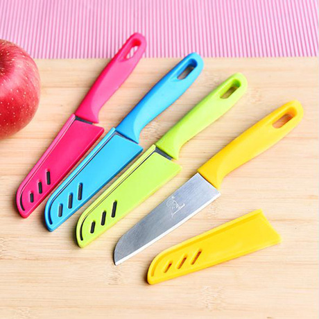 Kẹo màu trái cây dao peeler xách tay thép không gỉ dao nhà bếp dao nhà bếp dao ăn quả Bắc Ouqie Máy bóc vỏ
