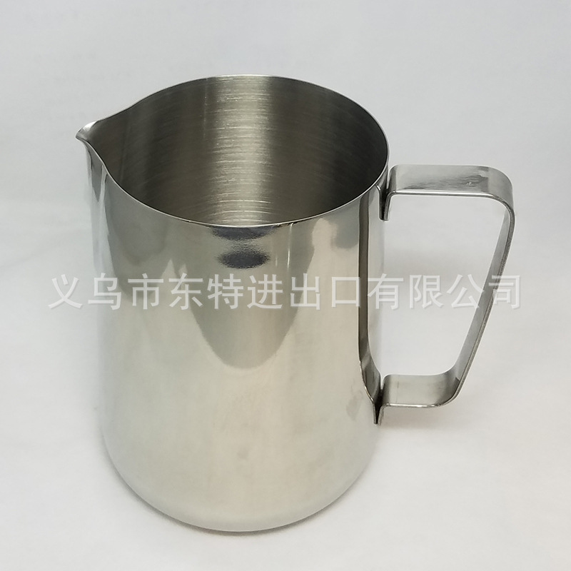 Factory direct sales of thickened stainless steel Japanese latte art cups, latte art jars, milk foam cups, milk whisking cups, and fancy coffee utensils detail image 12