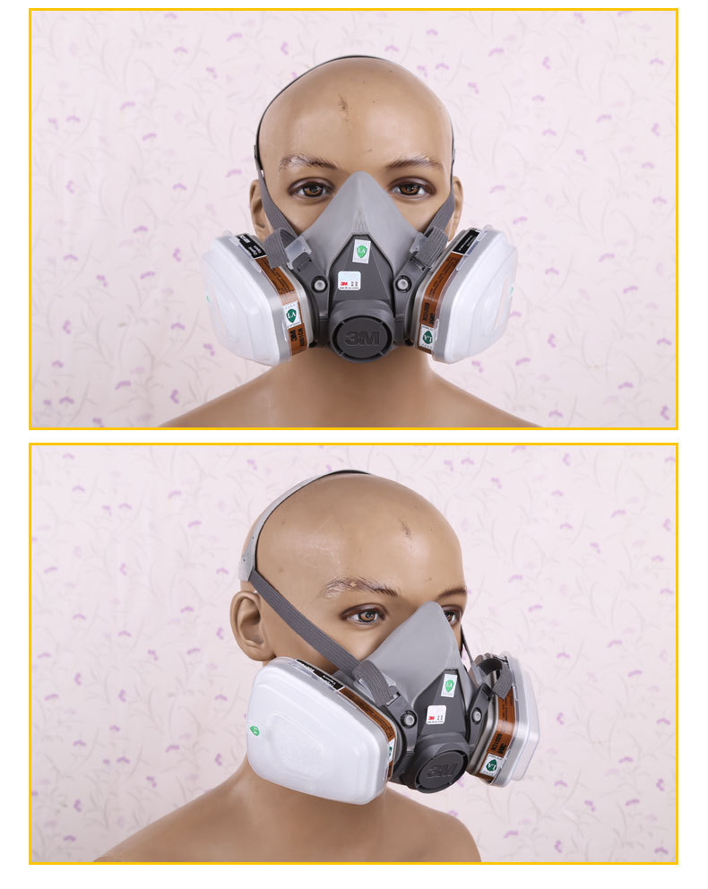 Masque à gaz en Caoutchouc plastique - Demi-masque double filtre - Antivirus - Ref 3403634 Image 20