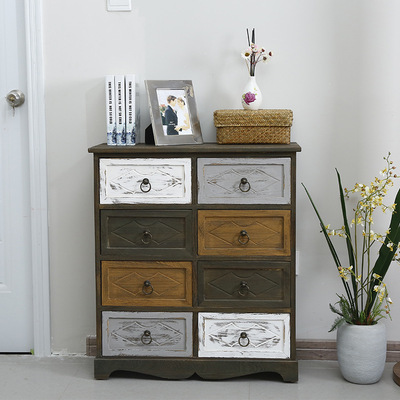 Lumng factory wholesale Simplicity Retro solid wood Bucket cabinet Storage originality Storage cabinet bedside cupboard new pattern woodiness Bucket cabinet